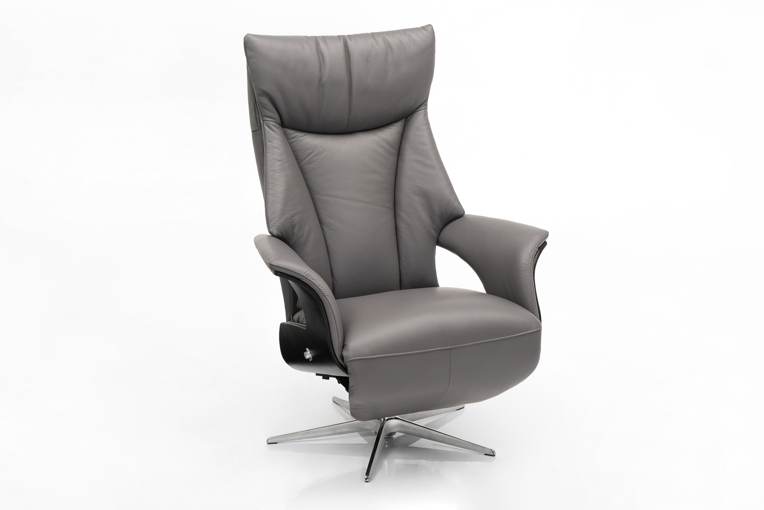 Hjort Knudsen Leer Fauteuil 5036 Antraciet Bankstelplus.nl